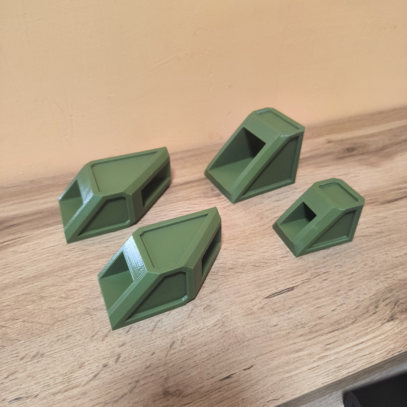 Комплект шаблонів Базовий 50 7шт 45/90 для розмітки профільної труби Комплект шаблонів Базовий 50 7шт 45/90 для розмітки профільної труби